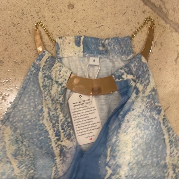 NWT Women's Metal Halter Sundress - Picture 2 of 2